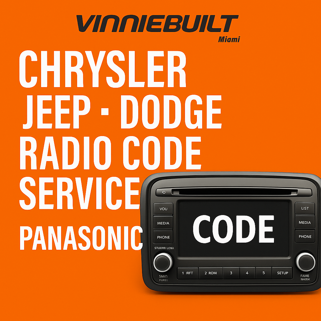 Chrysler Jeep Dodge Radio Code Service – Panasonic