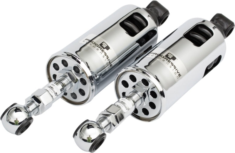 Progressive 89-99 Harley-Davidson Softail 422 Series Shocks - Chrome