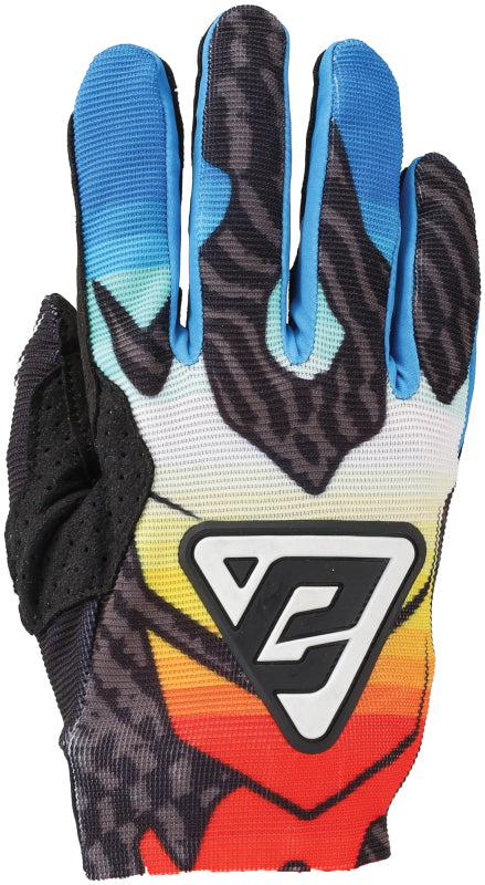 Answer Aerlite Drip Gloves Black/White/Rainbow - Medium