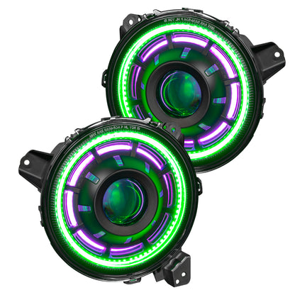 Oracle Oculus Bi-LED Projector Headlights for Jeep JL/Gladiator JT - w/ BC1 Controller