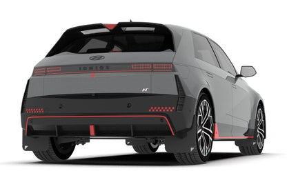 Rally Armor 25-26 Hyundai Ioniq 5 N Black UR Mud Flap Light Blue Battery Logo