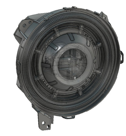 Oracle Oculus Bi-LED Projector Headlights for Jeep JL/Gladiator JT - Matte Blk - 5500K