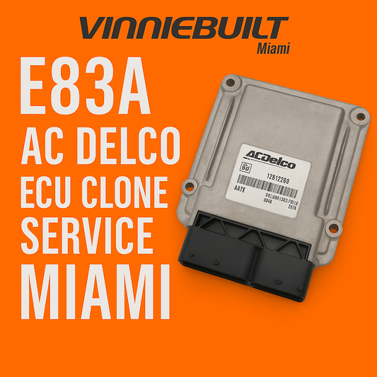E83A AC Delco ECU Clone Service