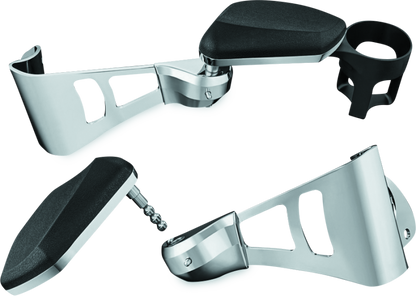 Kuryakyn Passenger Armrests 14-Up Touring and Tri Glide Chrome