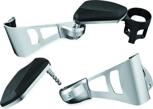 Kuryakyn Passenger Armrests 14-Up Touring and Tri Glide Chrome