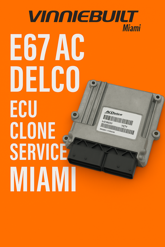 E67 AC Delco ECU Clone Service