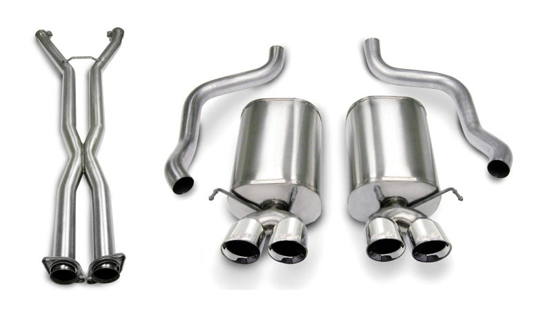 Corsa 07-08 Corvette 2.5in. Sport Series Cat-Back Dual Rear Exit with Twin 3.5in. Polished Tips