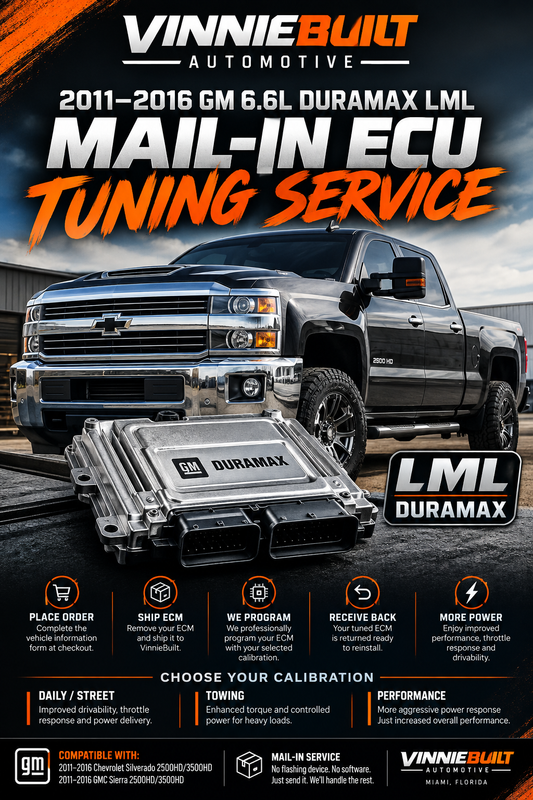 2011–2016 GM 6.6L Duramax LML Mail-In ECU Tuning Service