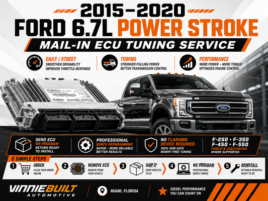2015–2020 Ford 6.7L Power Stroke Mail-In ECU Tuning Service