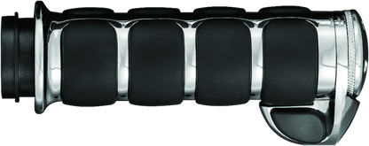 Kuryakyn ISO Grips With Throttle Boss Throttle-By-Wire Chrome