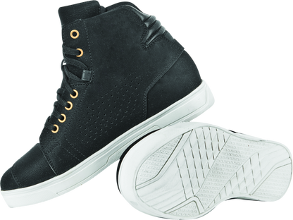 Speed and Strength Mad Dash Leather Shoes Black/White Womens Size - 6