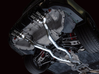 AWE Tuning Track Edition Cat-Back Exhaust for BMW G8X M3/M4 - Diamond Black Tips