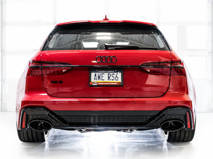 AWE Tuning 21-23 Audi C8 RS6/RS7 SwitchPath Cat-Back Exhaust - Diamond Black Tips
