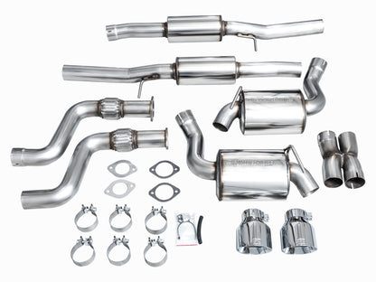 AWE Tuning 2023 Nissan Z RZ34 RWD Touring Edition Cat-Back Exhaust System w/ Chrome Silver Tips