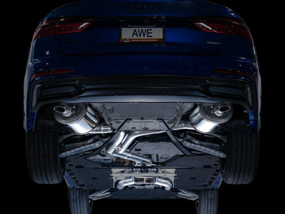 AWE Tuning Audi 2019-2023 C8 A6/A7 3.0T Touring Edition Cat-Back Exhaust- Turn Downs