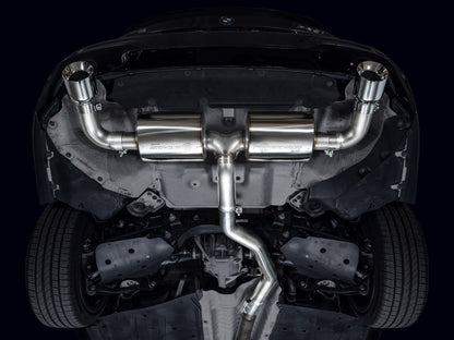 AWE Tuning 19-23 BMW 330i / 21-23 BMW 430i Base G2X Touring Axle-Back Exhaust - Chrome Silver