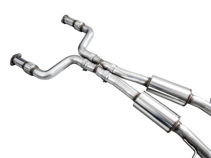 AWE Tuning 2023 Nissan Z RZ34 RWD Track Edition Cat-Back Exhaust System w/ Chrome Silver Tips