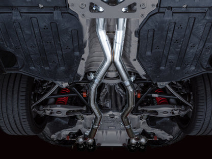 AWE Tuning Track Edition Cat-Back Exhaust for BMW G8X M3/M4 - Diamond Black Tips