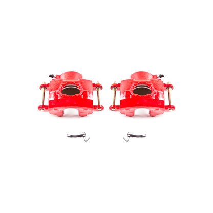 Power Stop 94-96 Chevrolet Impala Front Red Calipers w/o Brackets - Pair