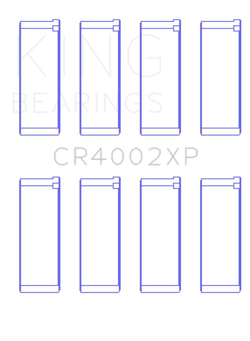 King Ford/Kia/Mazda DOHC 16 Valve/SOHC 16 Valve/SOHC 8 Valve Performance Rod Bearing Set - Size STD