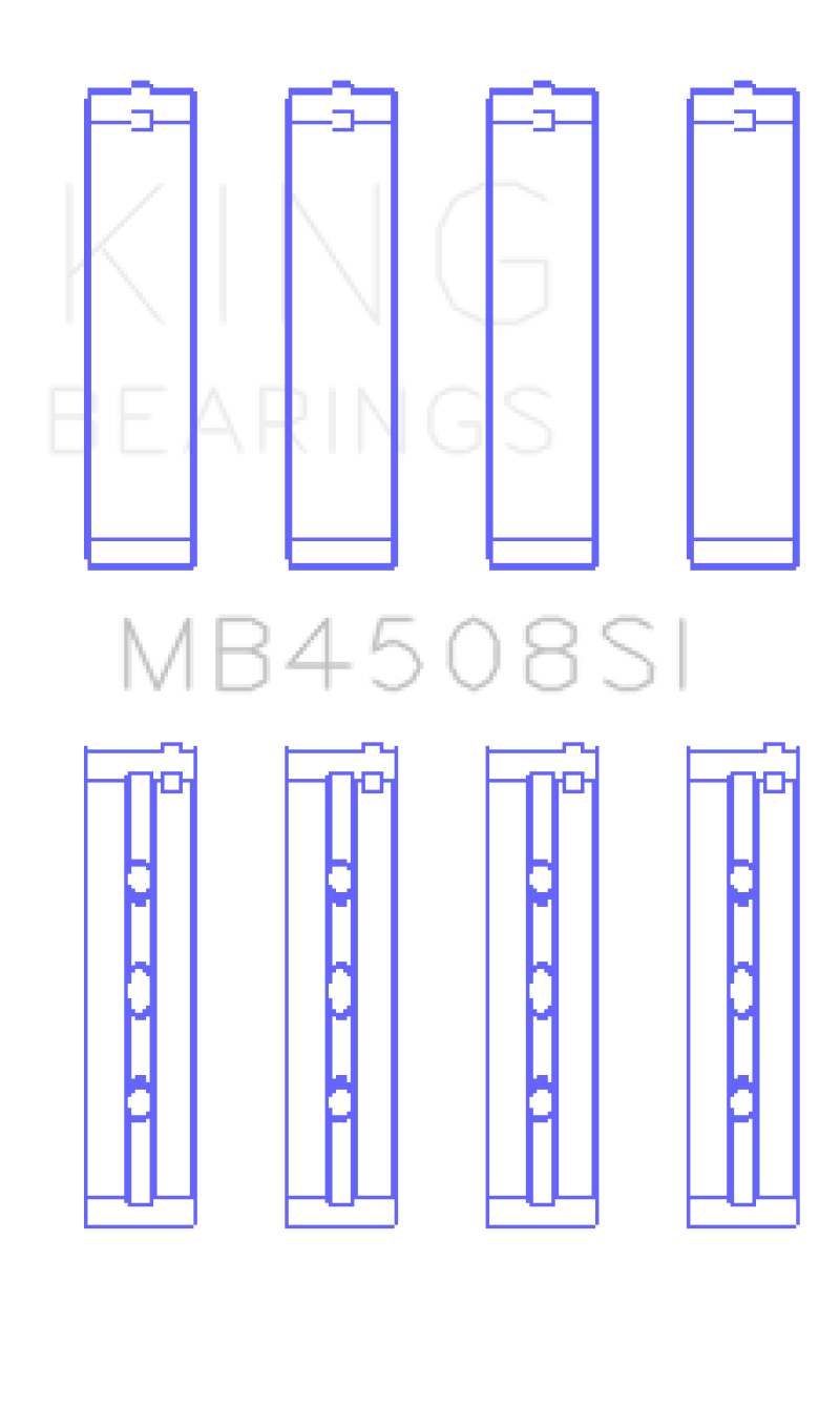 King Engine Bearings Acura J30A/J32A/J35A/J35Z Performance Main Bearing Set - Size STD