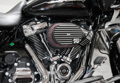 K&N Street Metal Intake System for 02-06 Harley-Davidson Road King F/I 88cl Side Draft Dyna/Softail