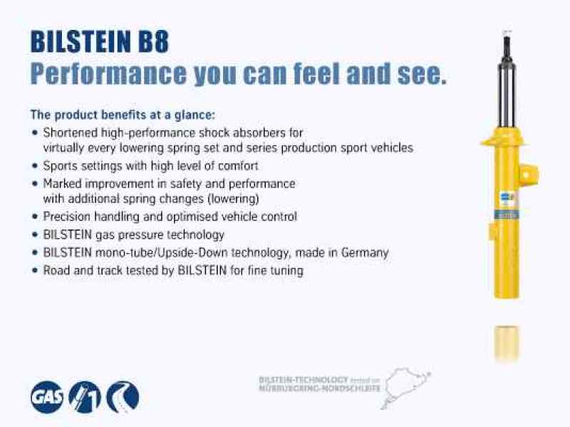Bilstein B8 Mazda 6 (GG GY)FR Monotube Shock Absorber