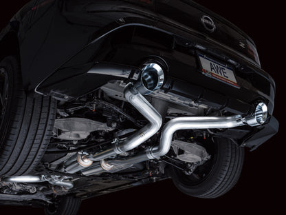 AWE Tuning 2023 Nissan Z RZ34 RWD Track Edition Cat-Back Exhaust System w/ Chrome Silver Tips