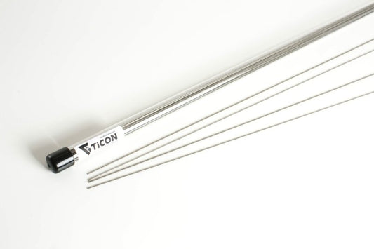 Ticon Industries 39in Length 1/4lb 1mm/.039in Filler Diameter CP1 Titanium Filler Rod