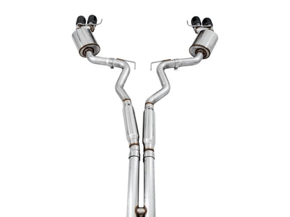 AWE Tuning 2018+ Ford Mustang GT (S550) Cat-Back Exhaust - Touring Edition (Quad Diamond Black Tips)