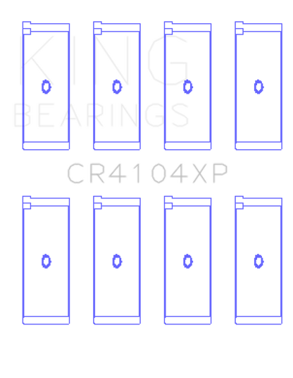 King Engine Bearings Audi/VW 83-03 1.6L/1.8L/2.0L Performance Rod Bearing Set - Size +0.25mm