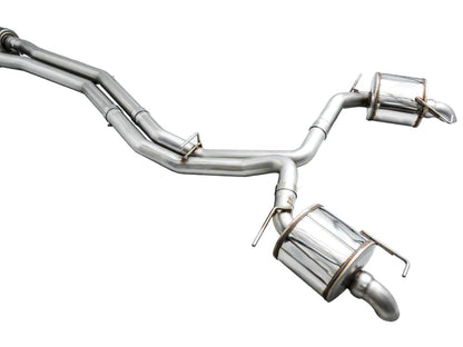 AWE Tuning Audi 2019-2023 C8 A6/A7 3.0T Touring Edition Cat-Back Exhaust- Turn Downs