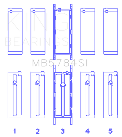 King Engine Bearings 13-15 BMW 320i Main Bearing Set