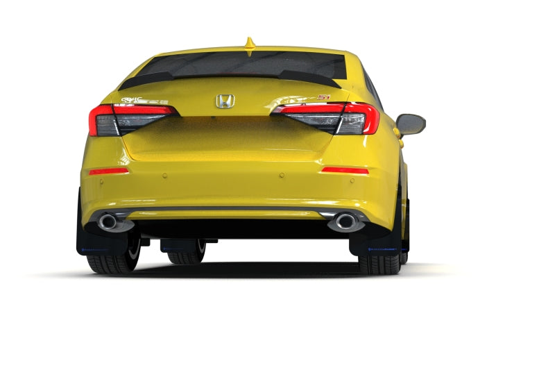 Rally Armor 22-26 Honda Civic/Civic Si/Sport Black UR Mud Flap w/Red Logo