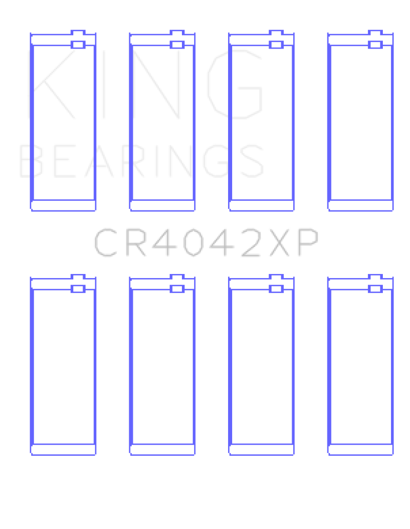King Engine Bearings BMW M40/M42/M43/M44 1.6L 1.8L 1.9L Performance Rod Bearing Set - Size STD