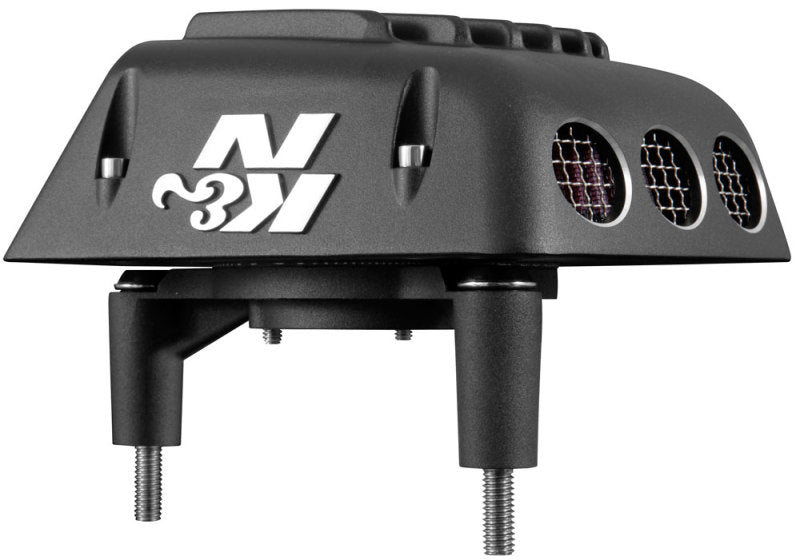 K&N Street Metal Intake System for 01-16 Harley-Davidson Softail/Dyna - Shaker Black