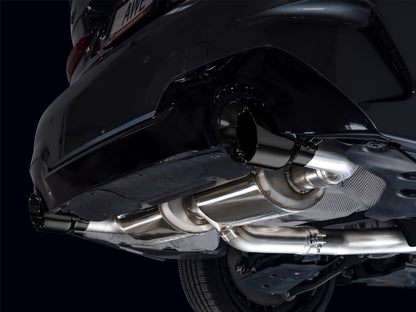 AWE 19-23 BMW 330i / 21-23 BMW 430i Base G2X Touring (Excl. Conv) Axle-Back Exhaust - Diamond Black
