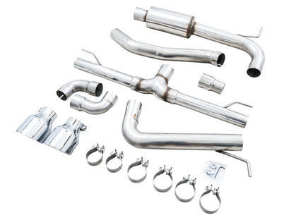 AWE Tuning 2022 VW GTI MK8 Track Edition Exhaust - Chrome Silver Tips