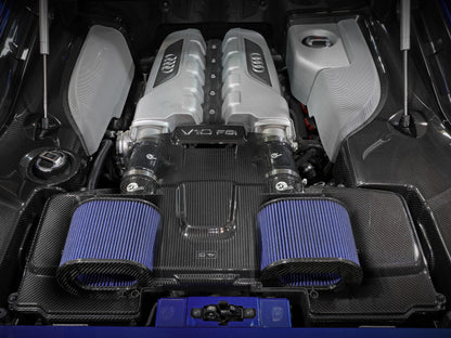 aFe 15-19 Lamborghini Huracan V10-5.2L Track Series Intake System w/ Pro 5R Filter
